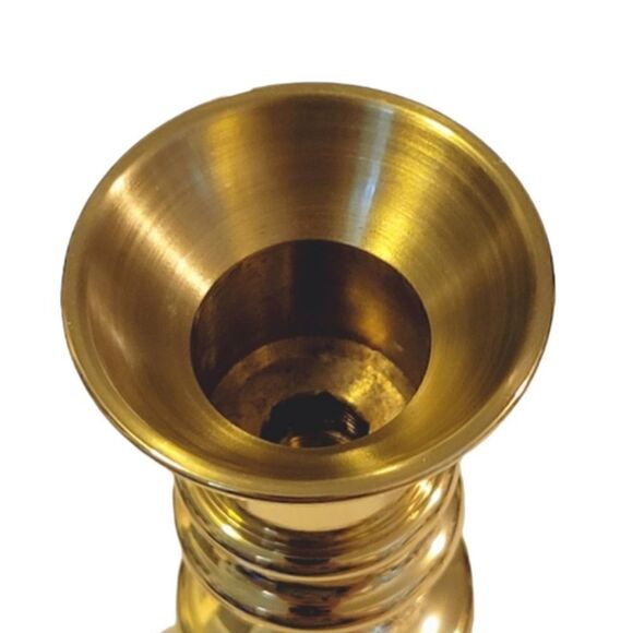 Vintage American Museum Brass Collection By Baldwin Deerfield Candlestick Set - Picture 9 of 9